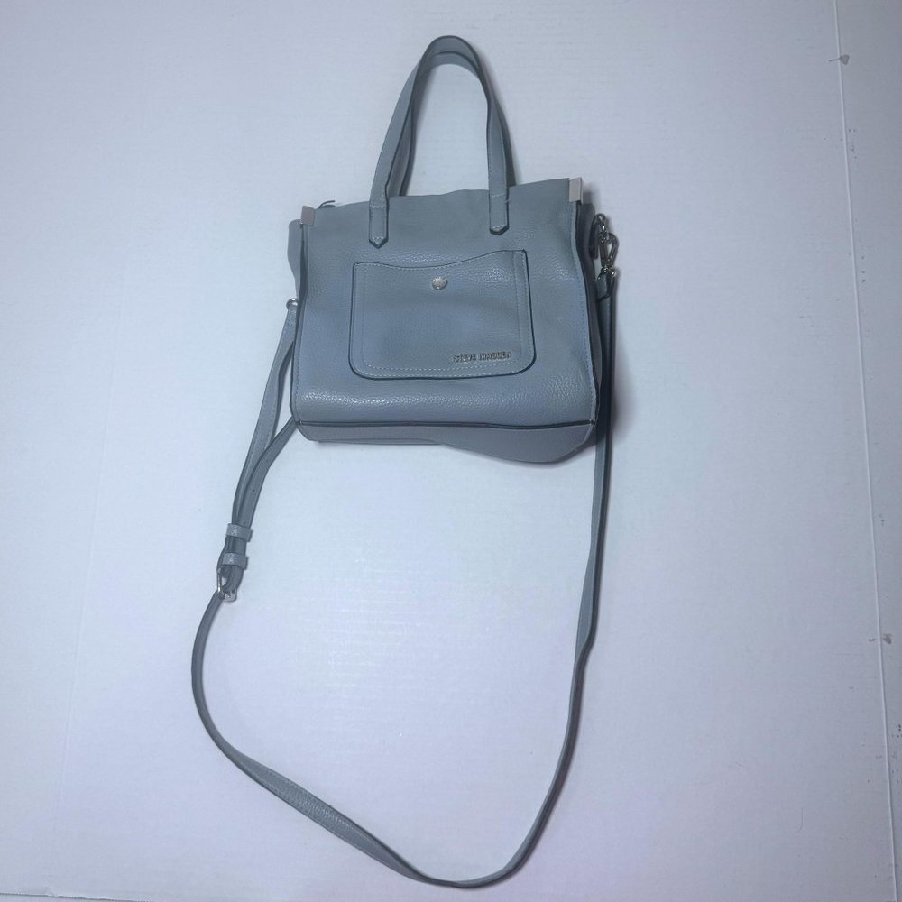 Steve Madden Light Blue Adjustable Detachable Crossbody Strap Small Purse Bag - Picture 2 of 13